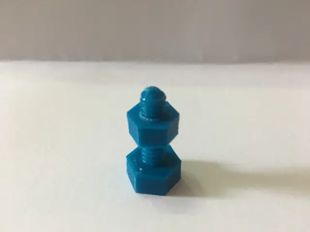 nut & bolt 1/4" - 20 UNC for tripods/camera mount standard — modelo 3D