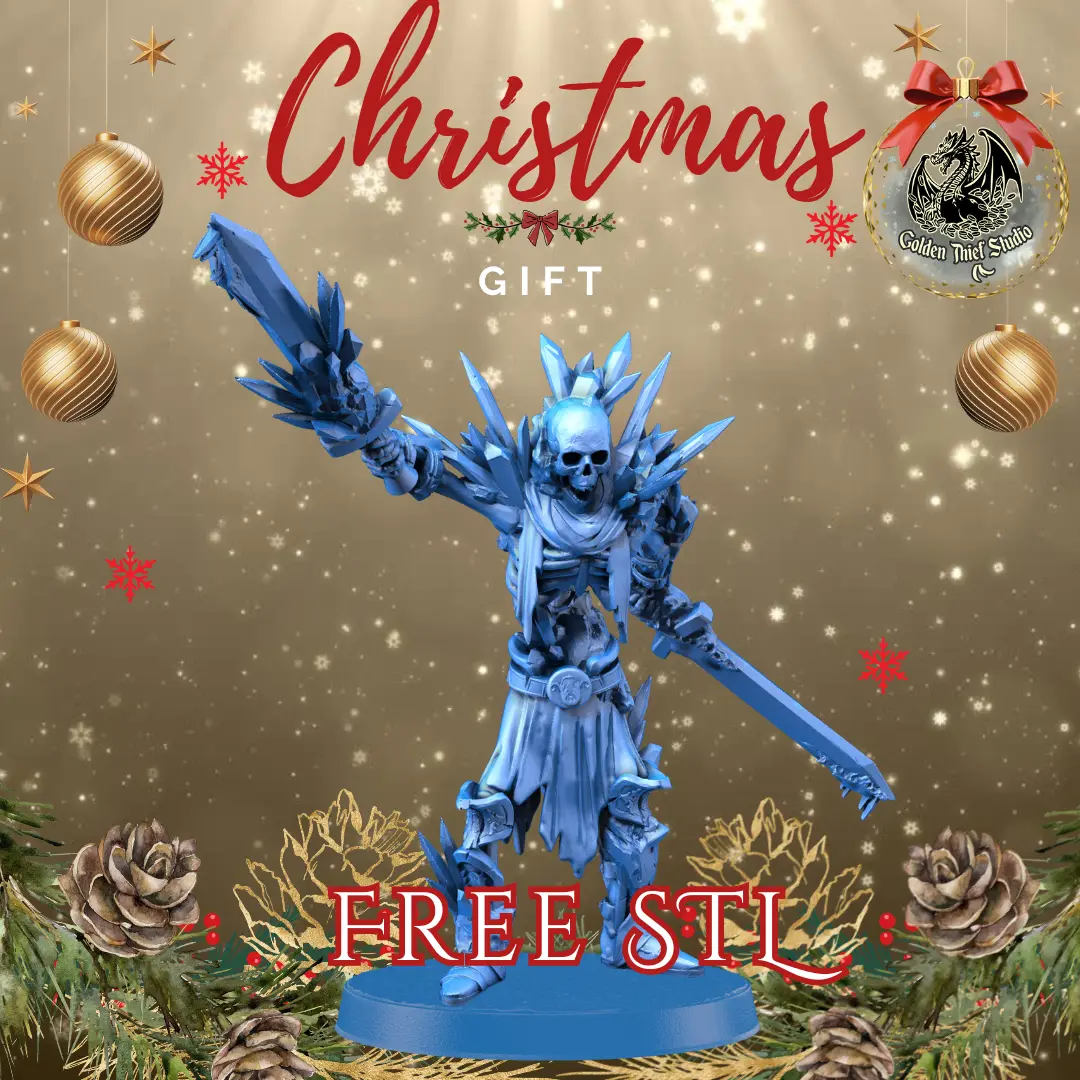 FREE STL! Frozen Skeleton - Christmas Gift — modelo 3D