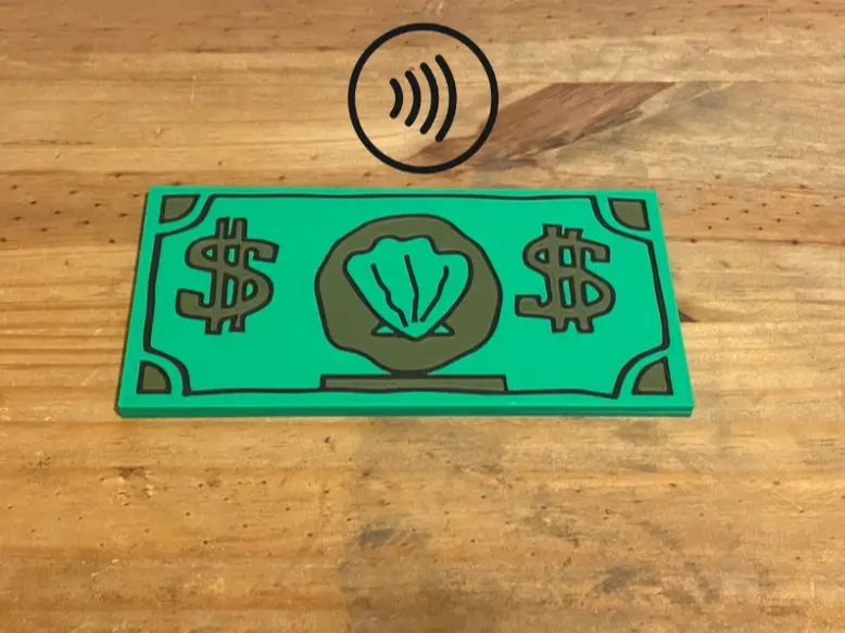 SpongeBob Tap to Pay Shell Dollar — modelo 3D