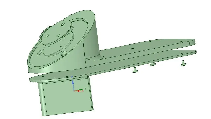 Xiaomi 360 camera mount for the edge of the cabinet — modelo 3D