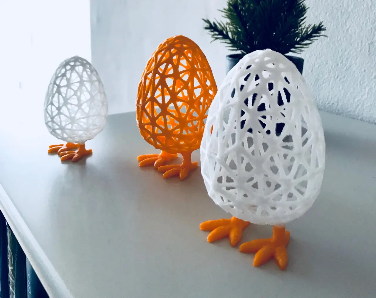 Wireframe Easter Egg — modelo 3D
