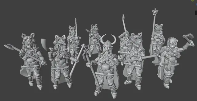 Skanderan Berserkers — modelo 3D