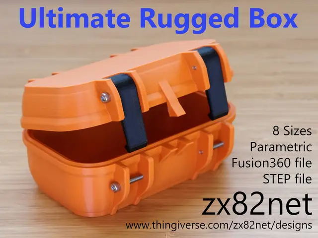 zx82net Ultimate Parametric Rugged Box - Snap Closure — modelo 3D