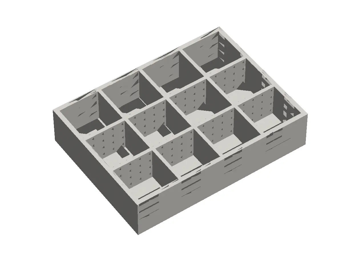 Ornament Storage Tray – 12 Compartments — modelo 3D