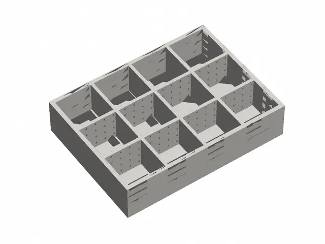 Ornament Storage Tray – 12 Compartments — modelo 3D
