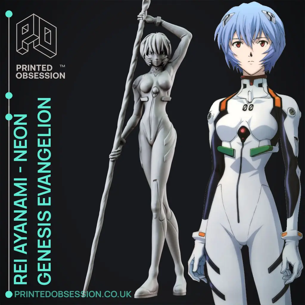 Rei Ayanami - Neon Gensis Evangelion - `40 cm Figurine — modelo 3D