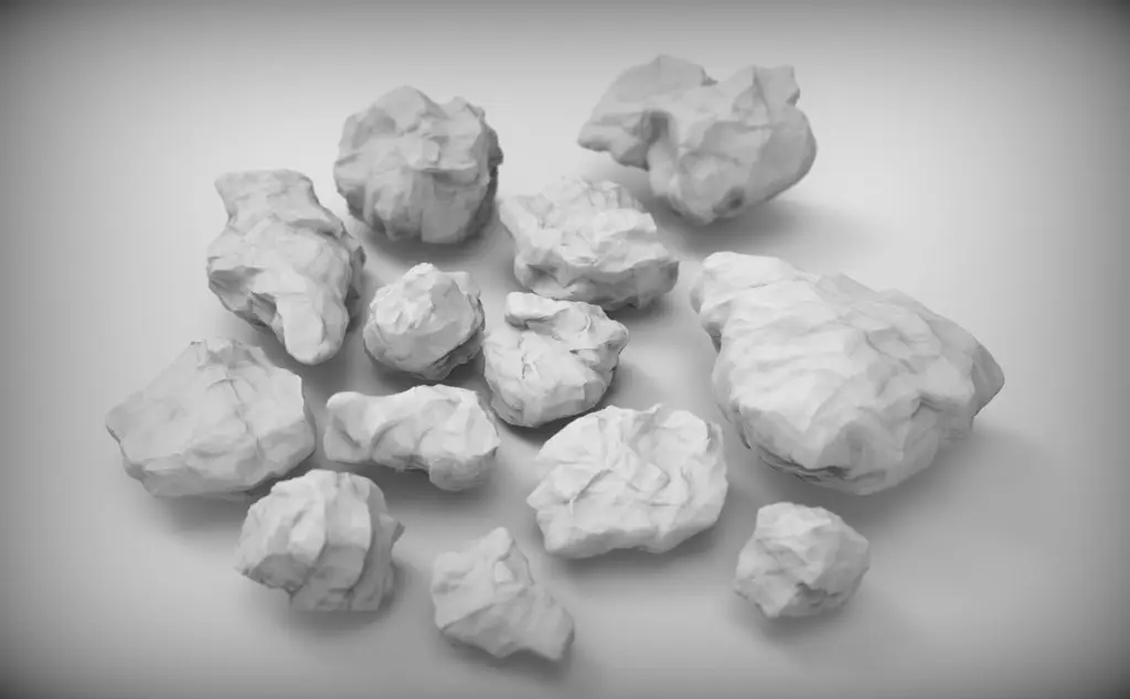 Rocks for wargaming (collection of 18 high res) — modelo 3D