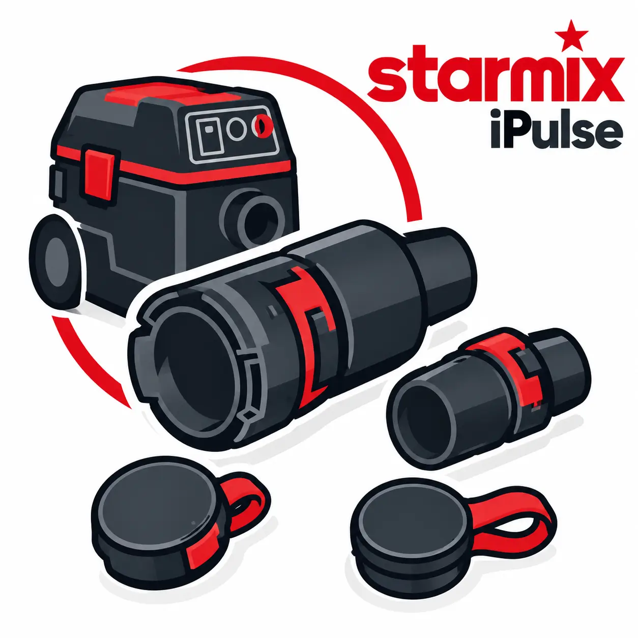 Starmix iPulse connector set — modelo 3D