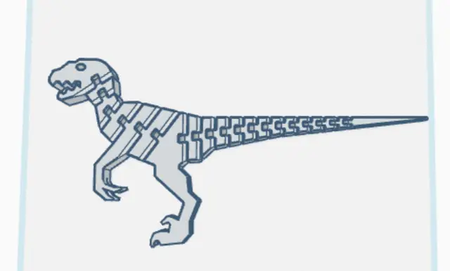 Flexi-raptor — modelo 3D