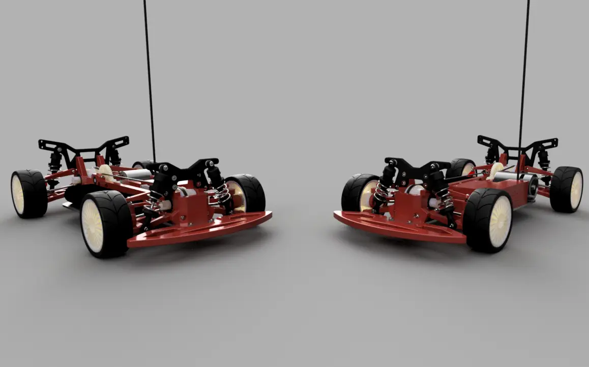 OpenRC 1:10 4WD Touring Concept RC Car — modelo 3D