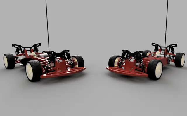 OpenRC 1:10 4WD Touring Concept RC Car — modelo 3D