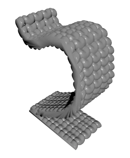 Heart Headphone Stand – Desk Headphone Holder Made of Tiny Heart — modelo 3D