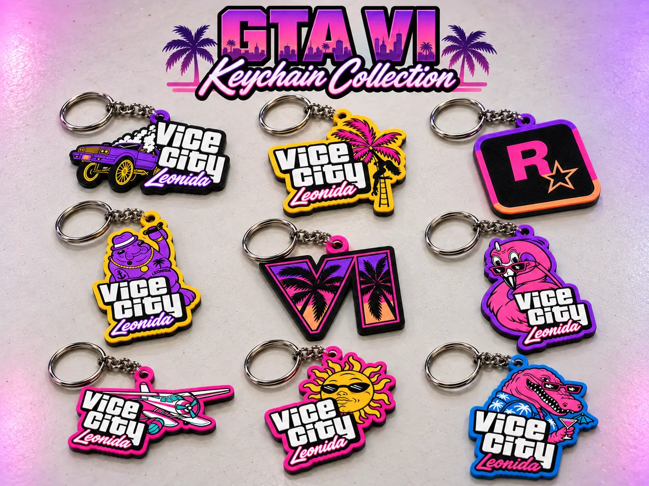 GTA VI - Keychain Collection Collectors Edition — modelo 3D