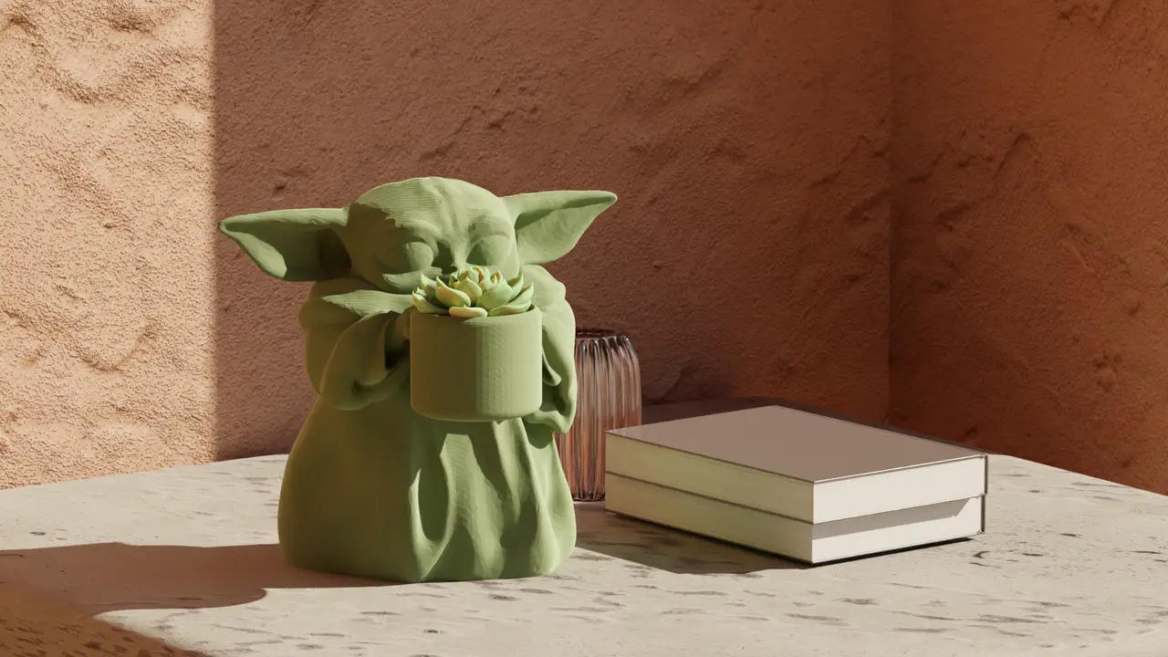 Grogu (Baby Yoda) - Star Wars Pot Plant — modelo 3D