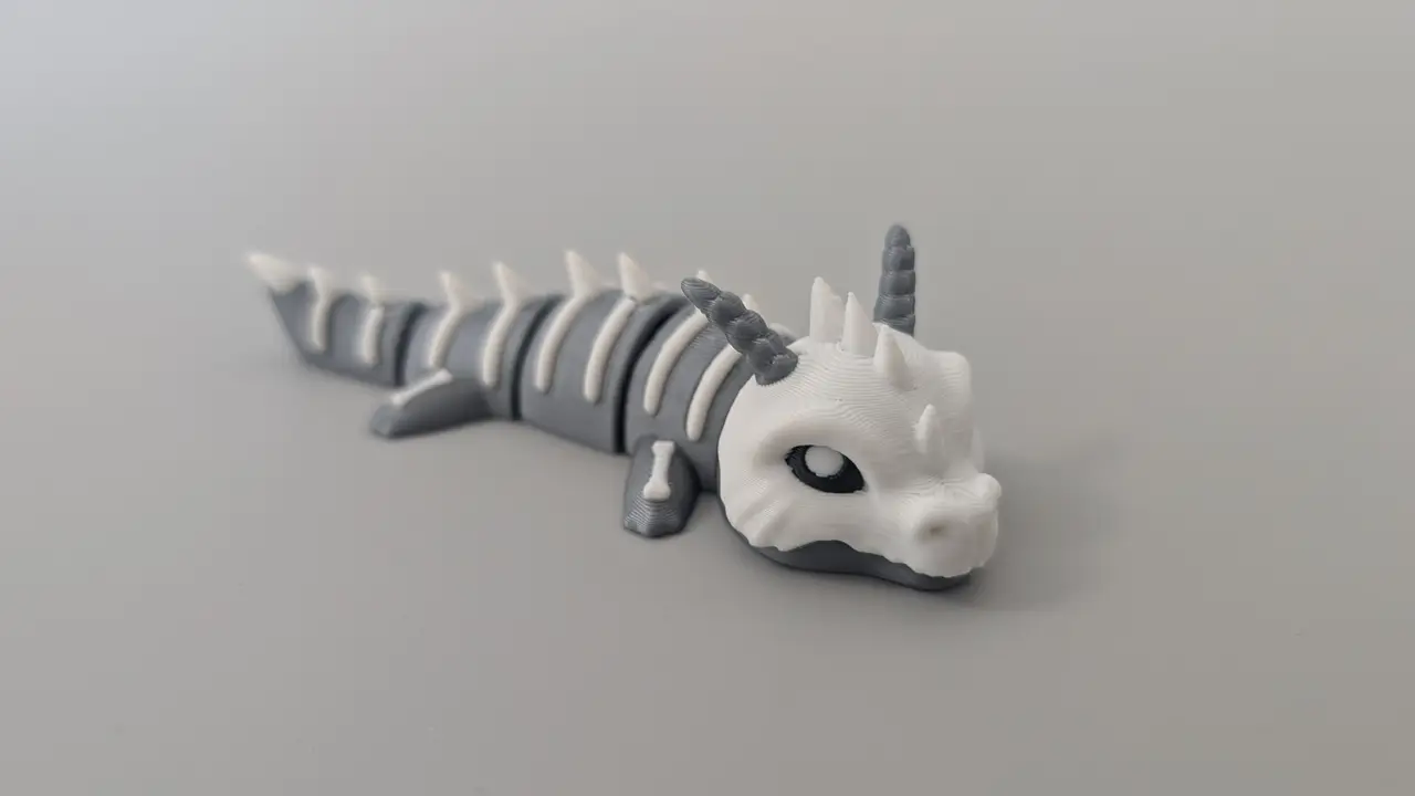 Bone Dragon - Articulated Keychain Figure — modelo 3D