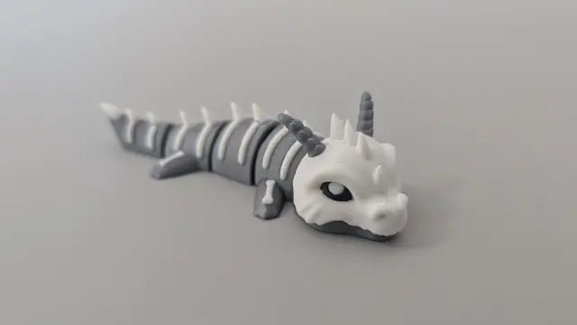 Bone Dragon - Articulated Keychain Figure — modelo 3D