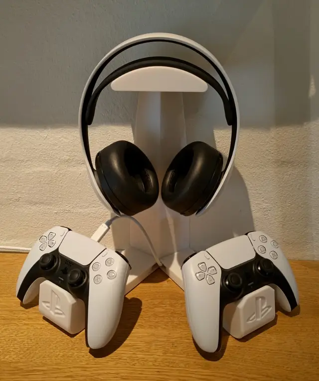 PS5 Dual controller and headset stand — modelo 3D