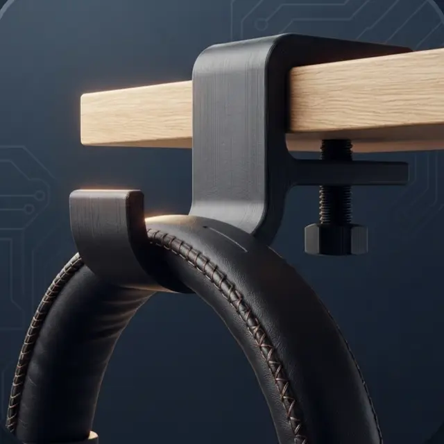 headphones hanger (no support) — modelo 3D