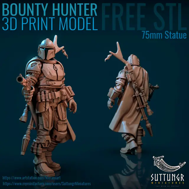 Bounty Hunter 75mm — modelo 3D