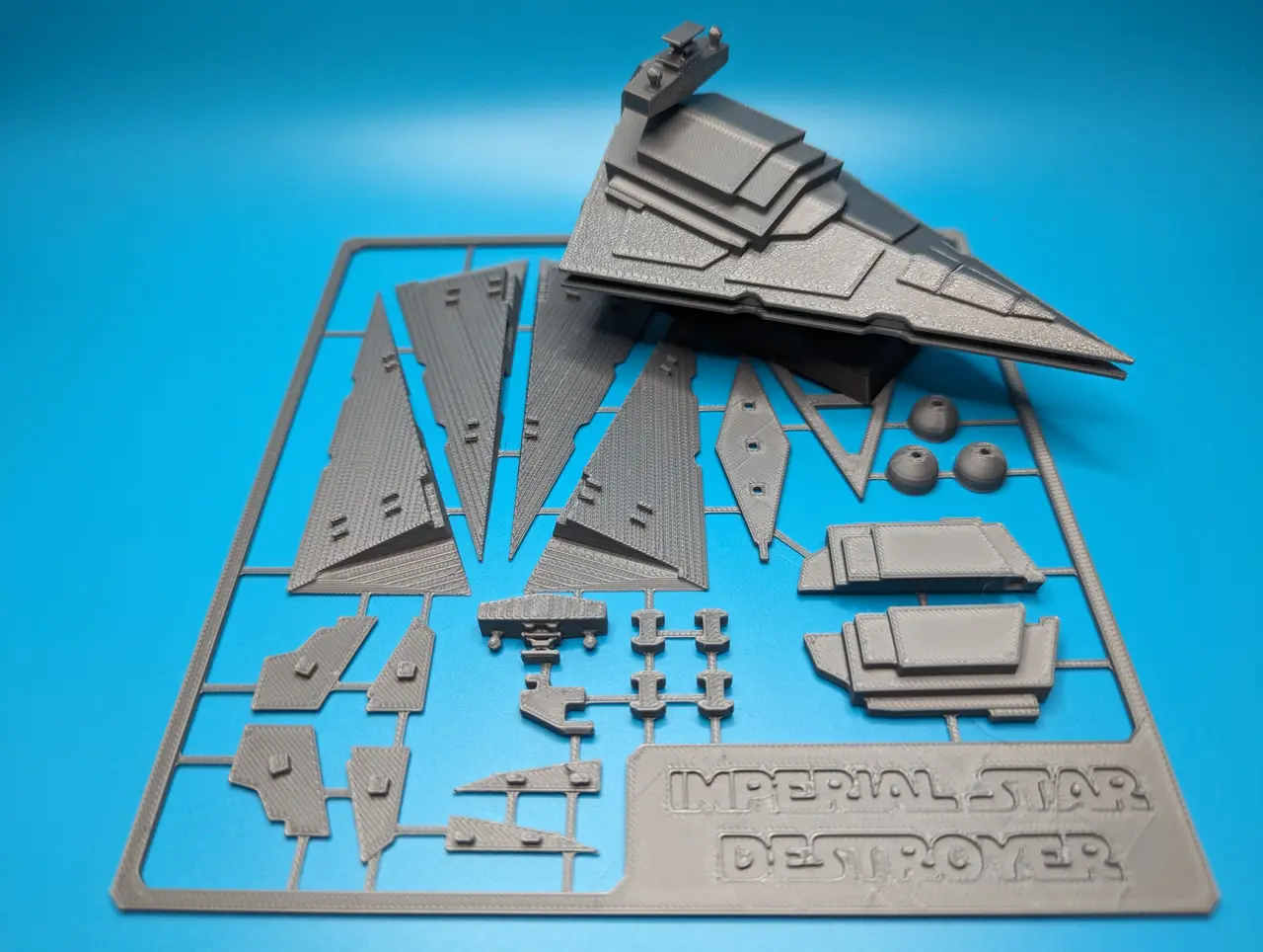 Imperial Star Destroyer Kit Card - Star Wars — modelo 3D