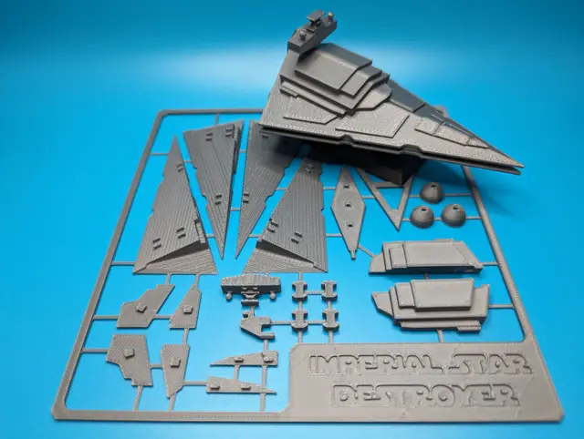 Imperial Star Destroyer Kit Card - Star Wars — modelo 3D
