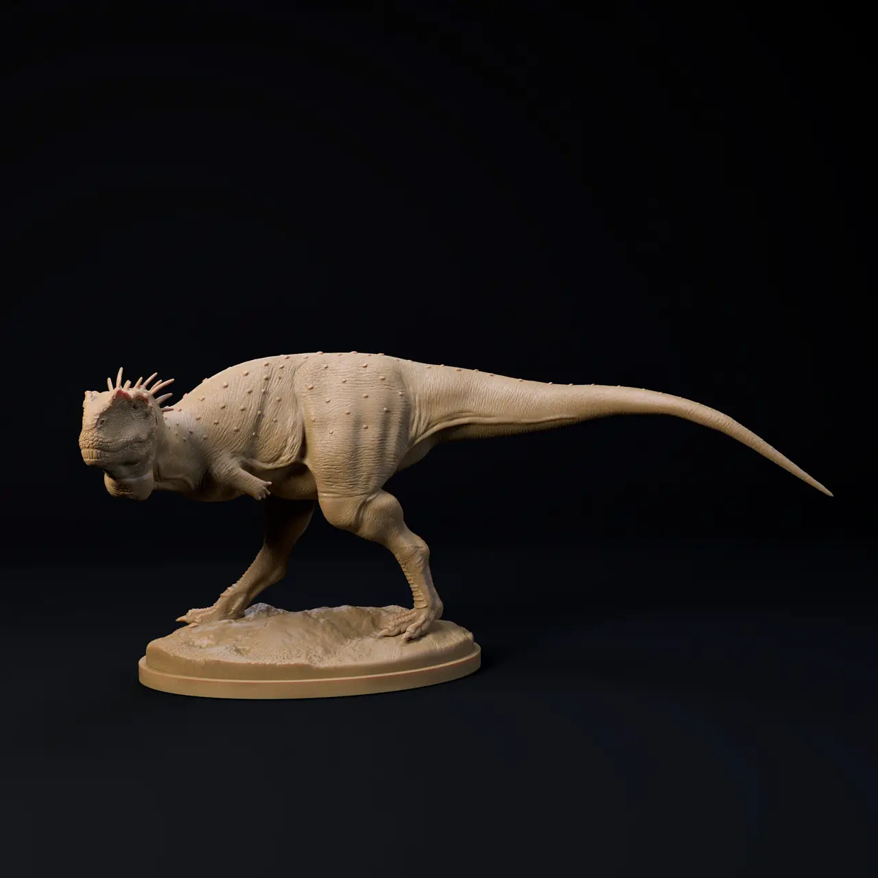 Rugops standing 1-35 scale pre-supported dinosaur FREE model — modelo 3D