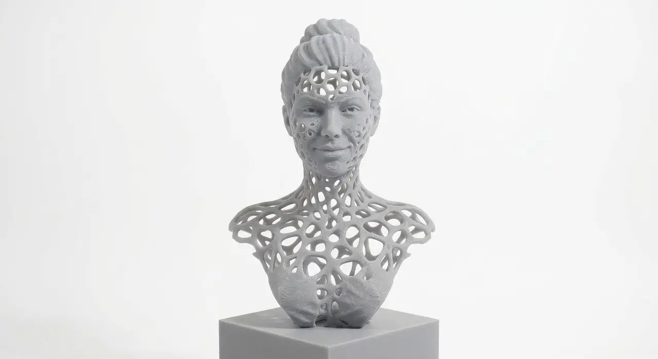 Voronoi Void Bust — modelo 3D