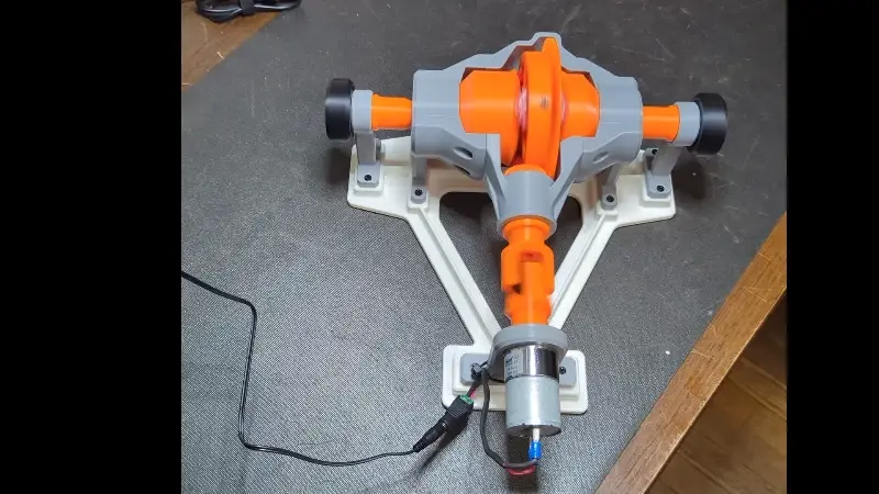 Differential Gear W/Drive Shaft — modelo 3D