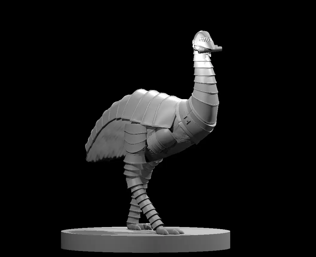 Emu, Armored Emu and Emu with Dynomite — modelo 3D