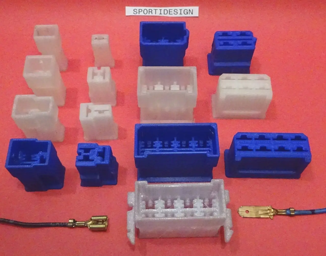 1-8 way Inline Car-Connectors, 6.3 mm — modelo 3D