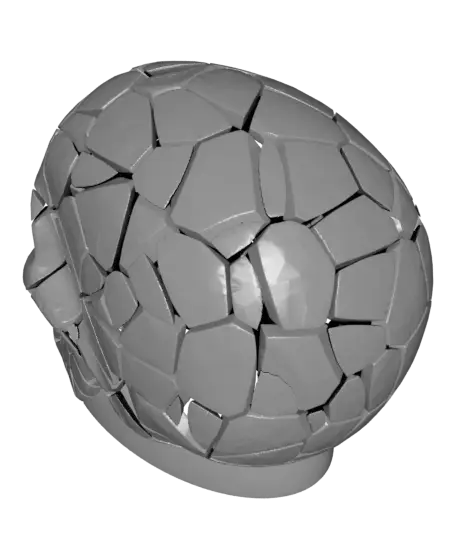 Cracked Skull — modelo 3D
