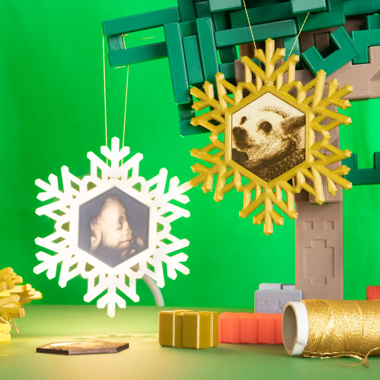 Snowflake Ornament (Customize) — modelo 3D
