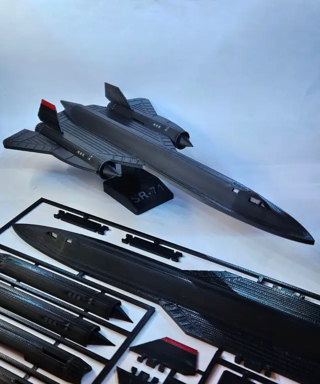 SR-71 Plane Kit Card — modelo 3D