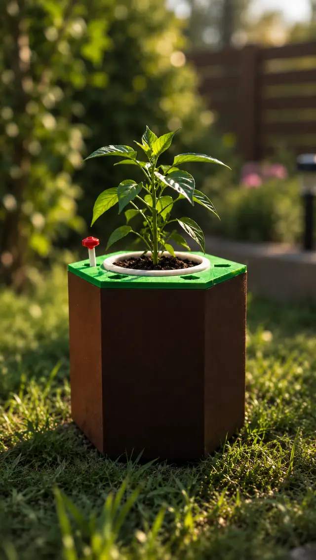 HexaGrow – Modular Honeycomb Self-Watering Hydroponic Planter (Green&Hydro) — modelo 3D
