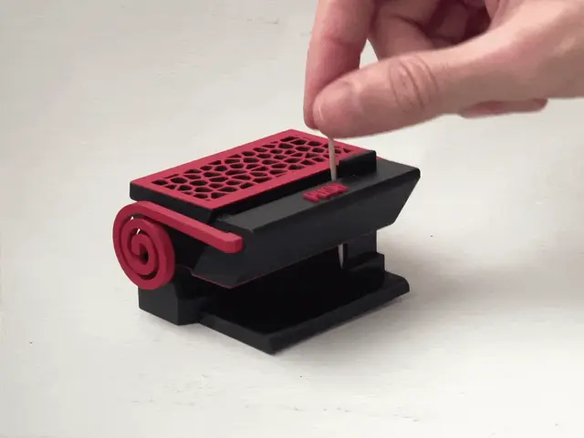 Toothpick dispenser - fully printed (v2) — modelo 3D
