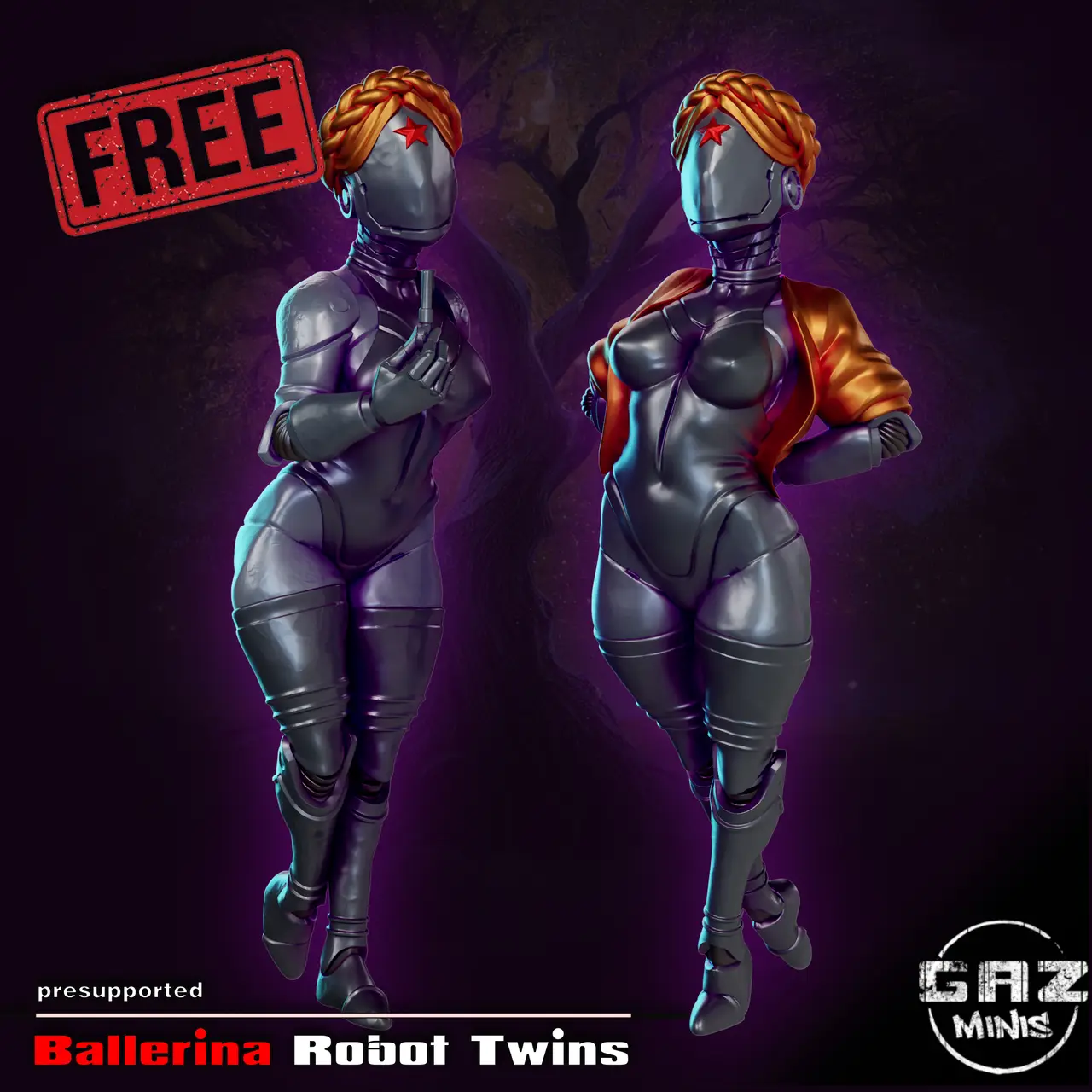Atomic Heart Ballerina Twins Fan minis — modelo 3D
