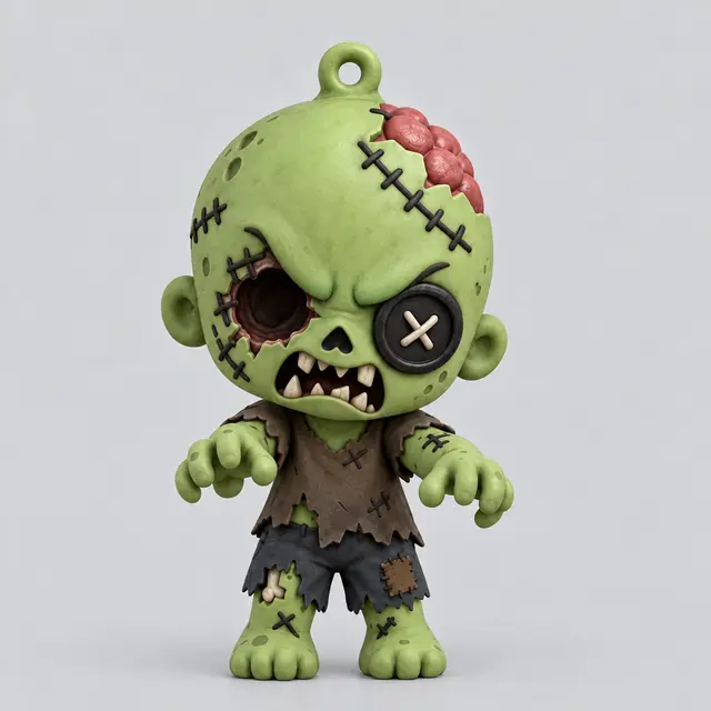 Zawieszka zombie v2 — modelo 3D