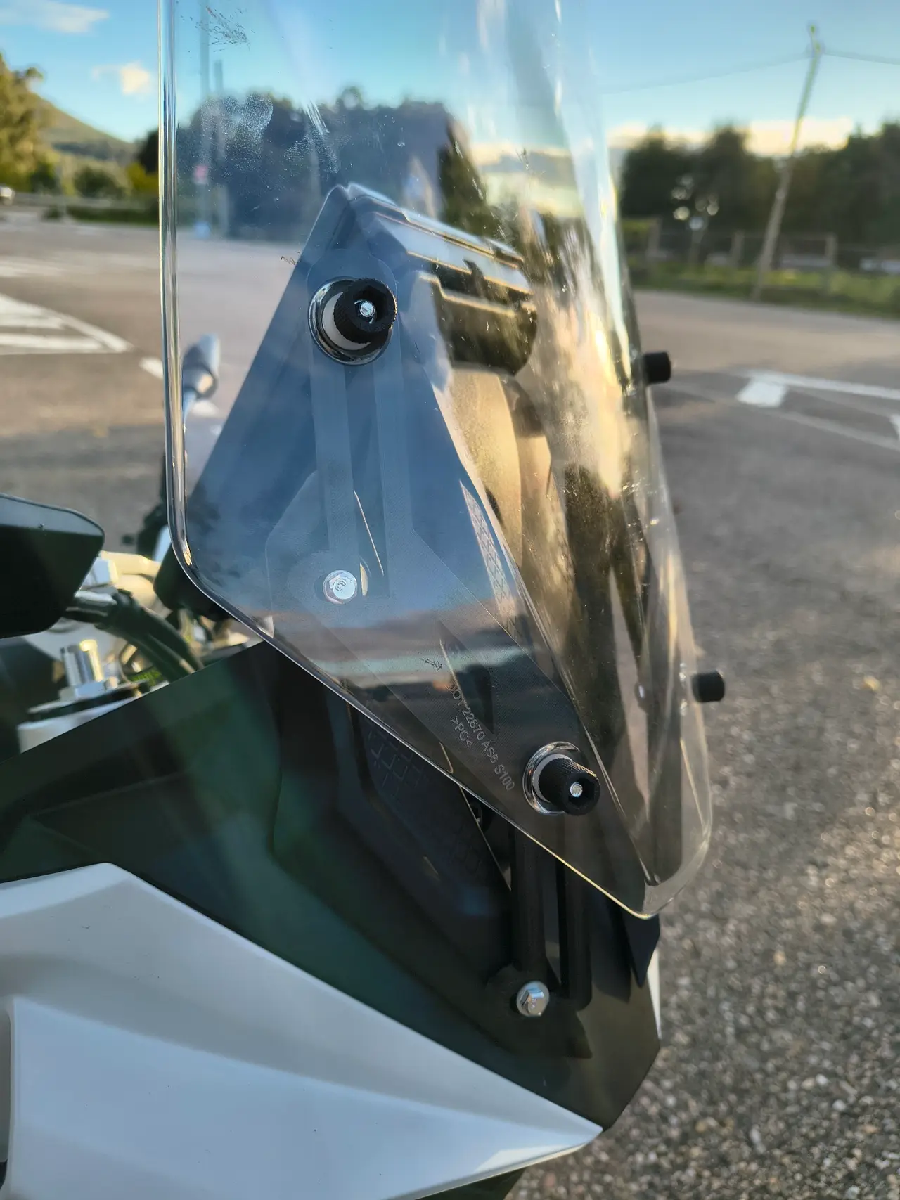 Kove 800 windscreen extender — modelo 3D