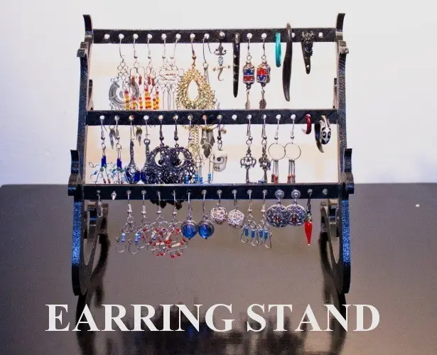 Customizable Earring Stand — modelo 3D