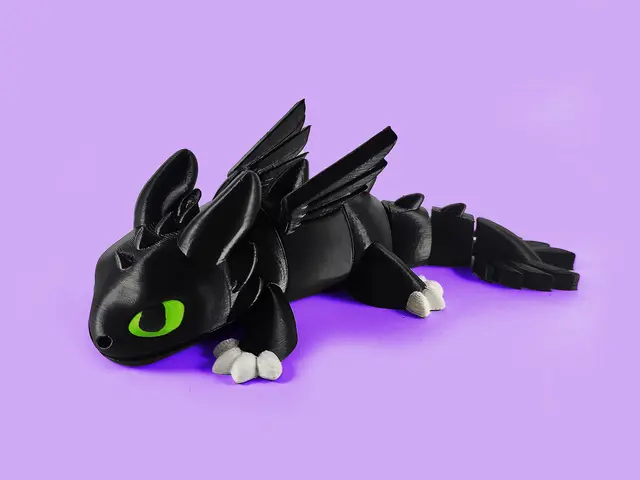 Articulated Dragon toothless Night Fury Cute Flexi — modelo 3D