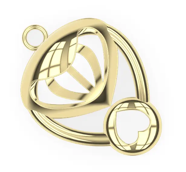 Pendant Warm Heart — modelo 3D
