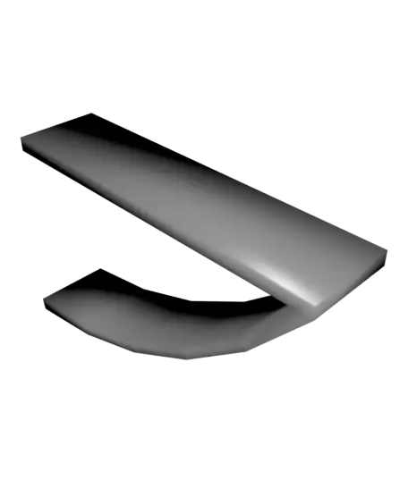 Overhang Test — modelo 3D