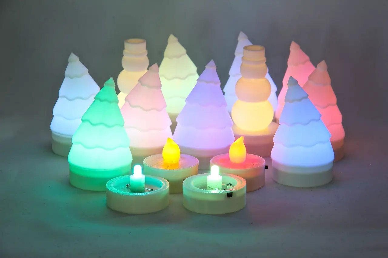 Parametric LED Tea Light — modelo 3D