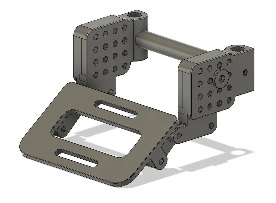 SCX24 Battery Tray & Shock Mounts for TGH-24X Chassis — modelo 3D