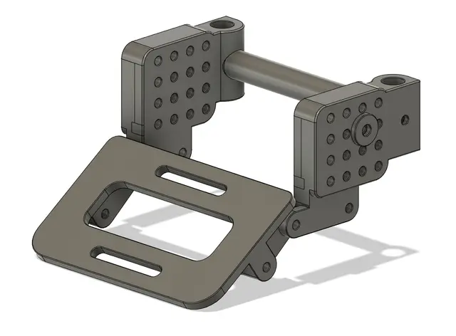 SCX24 Battery Tray & Shock Mounts for TGH-24X Chassis — modelo 3D