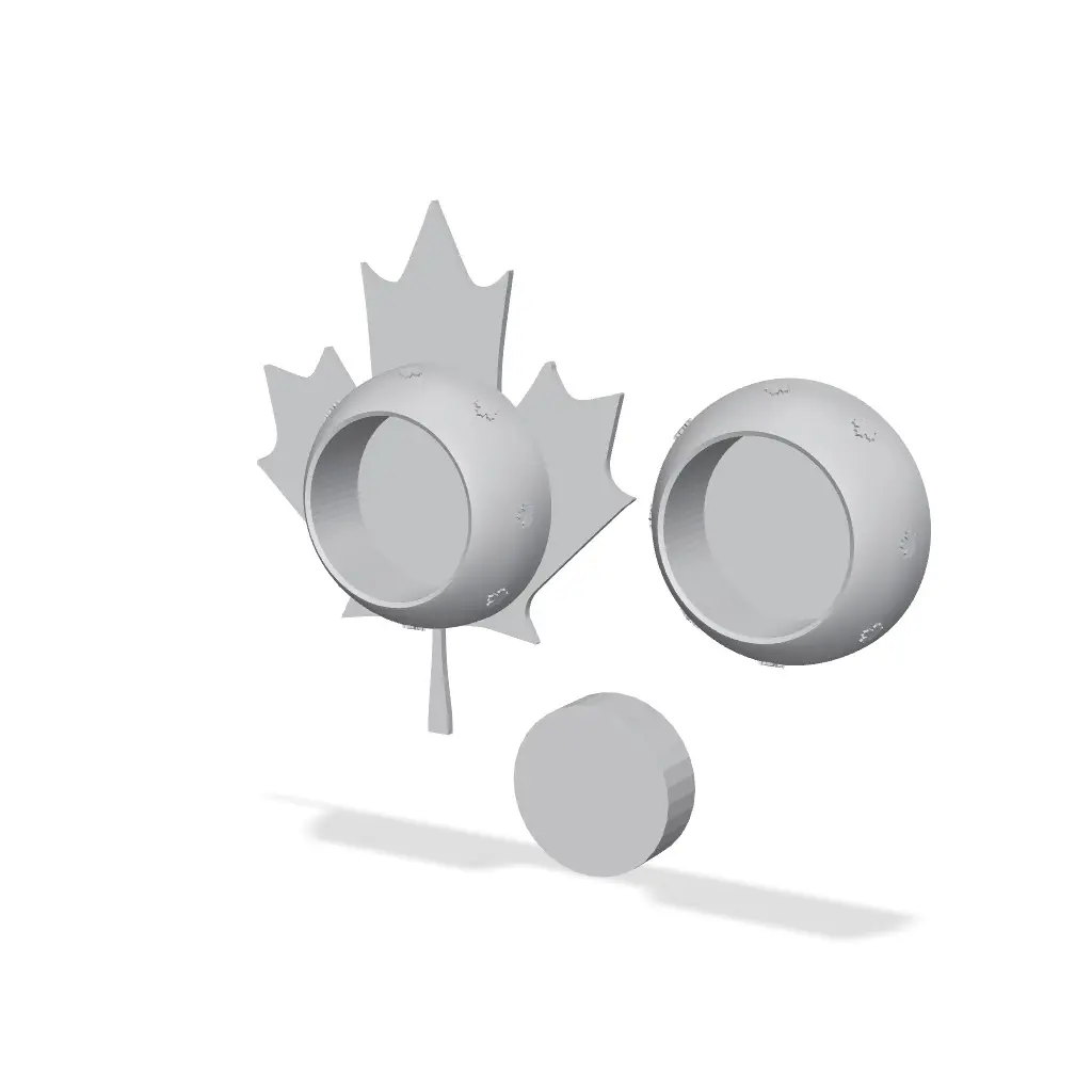 Maple Leaf Tealight Holder | Autumn Decor — modelo 3D