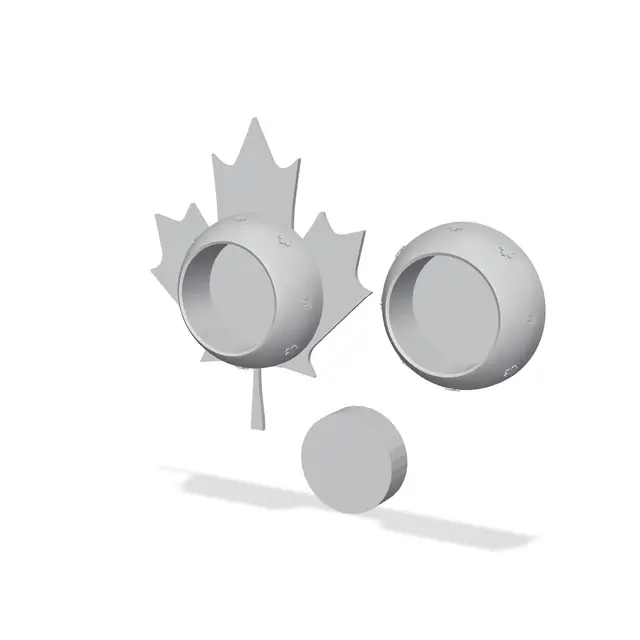 Maple Leaf Tealight Holder | Autumn Decor — modelo 3D