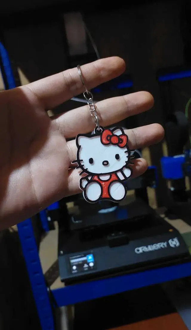 HELLO KITTY / KEY CHAIN keychain — modelo 3D