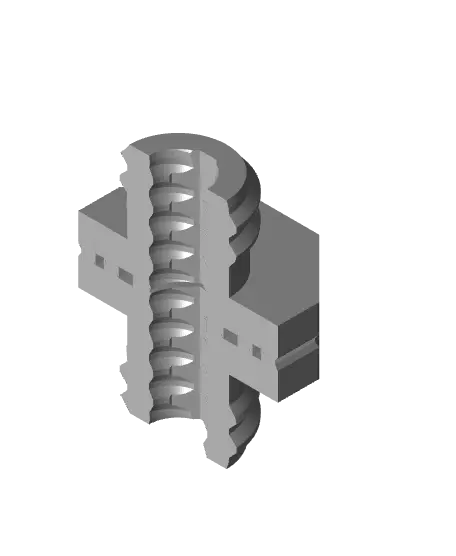 10 mm Mid Thread, Flat Head, Small Thread Hole, Shank Folded-Bolt — modelo 3D