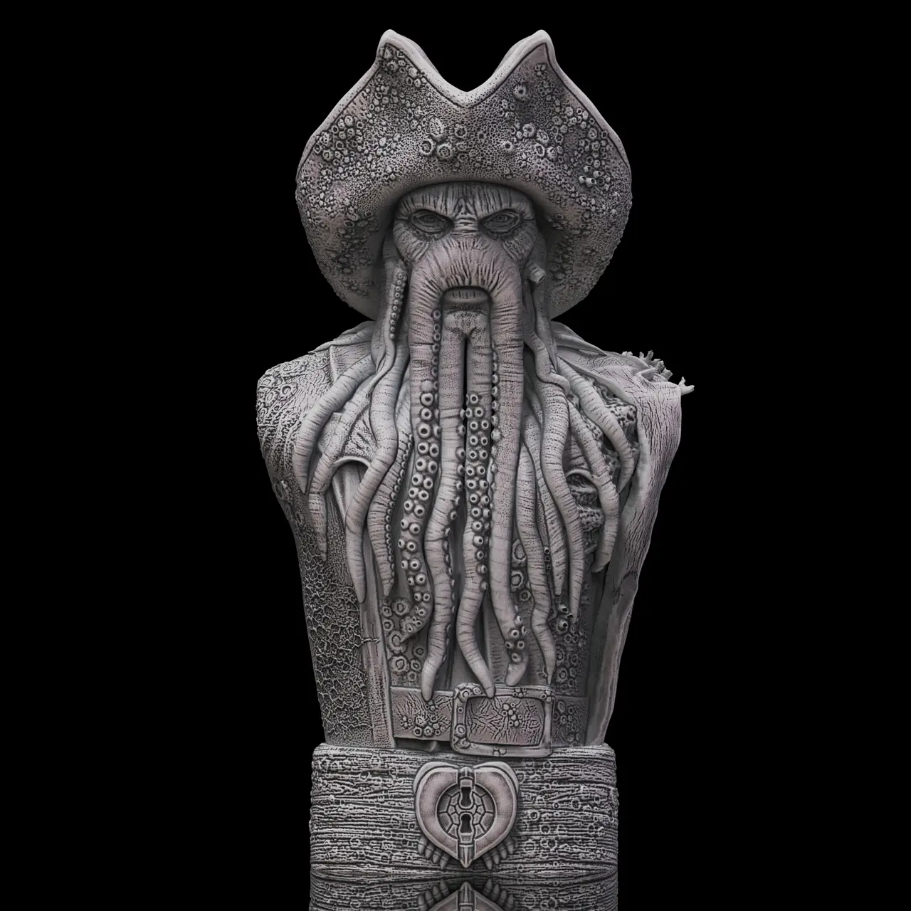 Davy Jones bust — modelo 3D